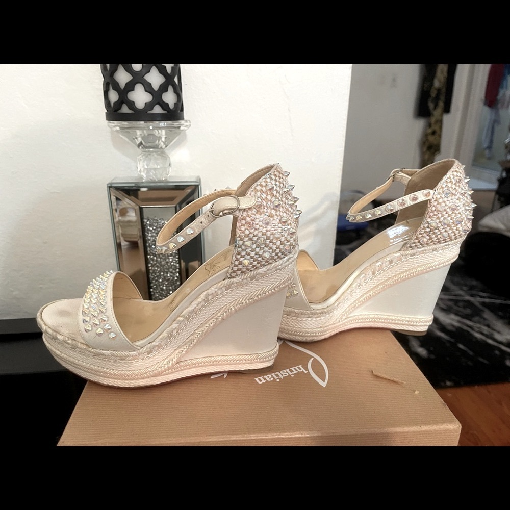 Christian Louboutin iridescent wedges - Picture 2 of 6